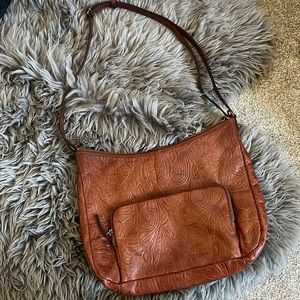 Margot Tooled Leather Crossbody Purse